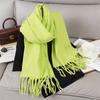 Luxury 2 Colours Cashmere Scarf Women Autumn Winter Shawl Pashmina Handkerchief Lady Pareo Soft Outdoor Windproof Travel Bufanda