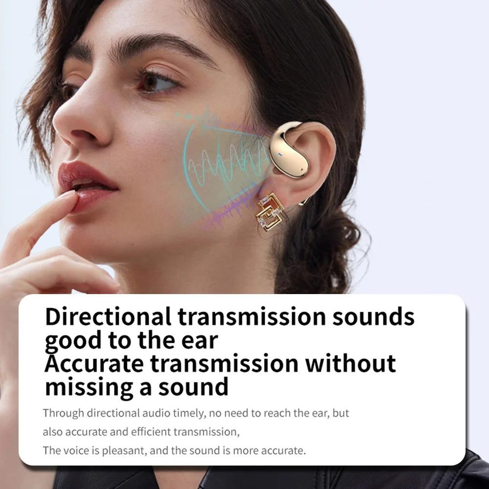 Наушники Bluetooth 5.4 с AI-переводом, поддержка 144 языков в реальном времени, беспроводные наушники-вкладыши с заушным креплением, наушники Hi-Fi с шумоподавлением