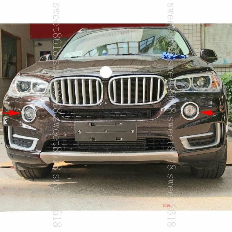 Для BMW X5 F15 2014-2018 Автомобильная передняя противотуманная фара Декоративное кольцо-накладка 2 шт.