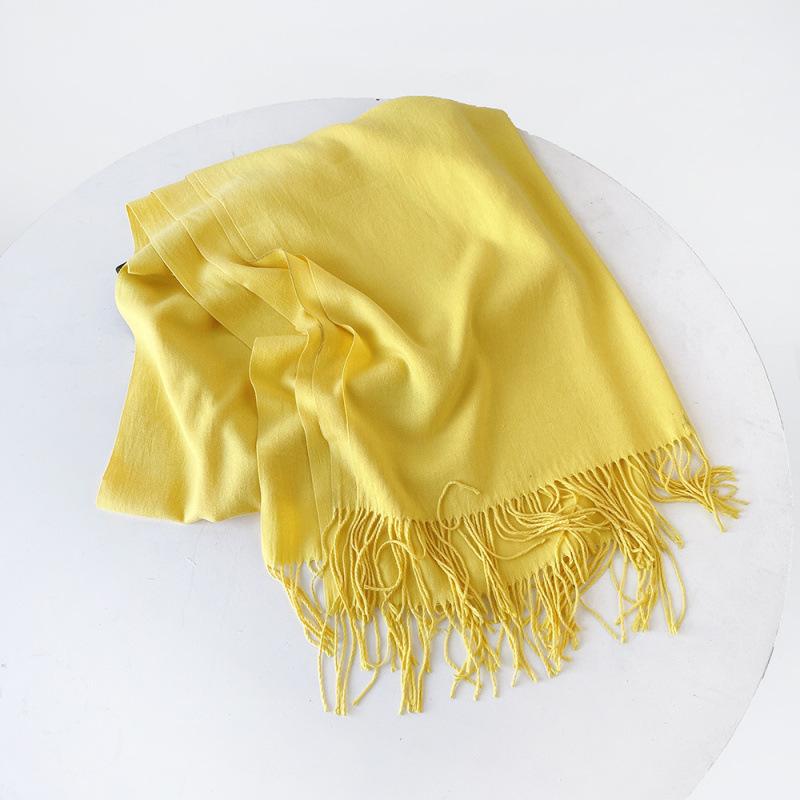 Wholesale autumn and winter warm scarf cashmere solid color gift scarf shawl new imitation cashmere scarf women