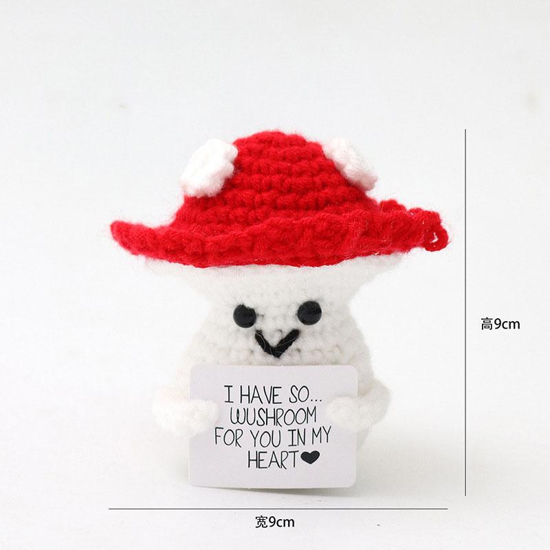 Творчество Ручная работа Позитивная кукла Картофель с карточкой Украшение для дома Вязание Кукла Гороховая пчела Картофель Украшения для офиса