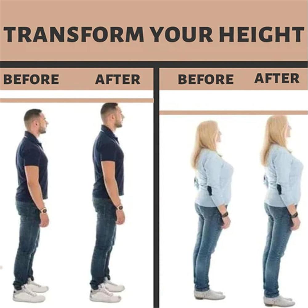 Invisible Height Lift Heel Pad Breathable Sock Increase Insoles Cushion Unisex