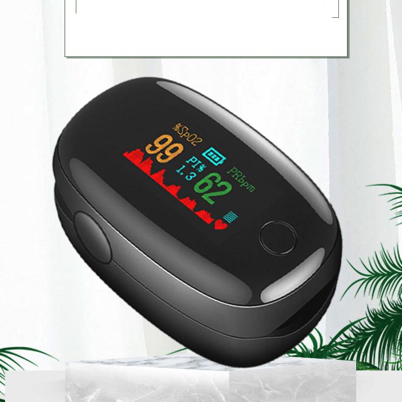 FDA CE Портативный пульсоксиметр Кислород в крови на палец Форма волны Значение Spo2 PI PR