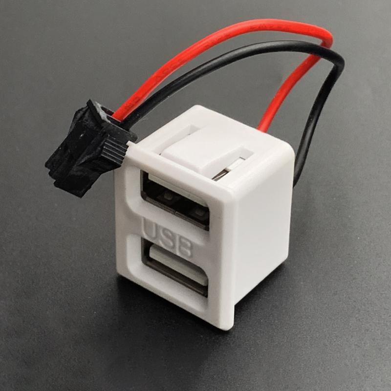 Double Layer Usb Female Base Type-C Socket and Female Usb Lamp Charging Socket Power Socket With Cable Connector Line length 7CM