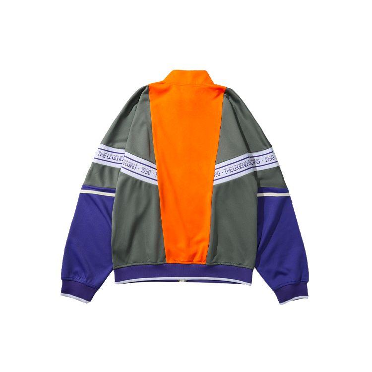 Li Ning Sports Fashion Paris Fashion Week Series Вышитый логотип на молнии с воротником-стойкой, цветная трикотажная куртка для мужчин AFDN455-1