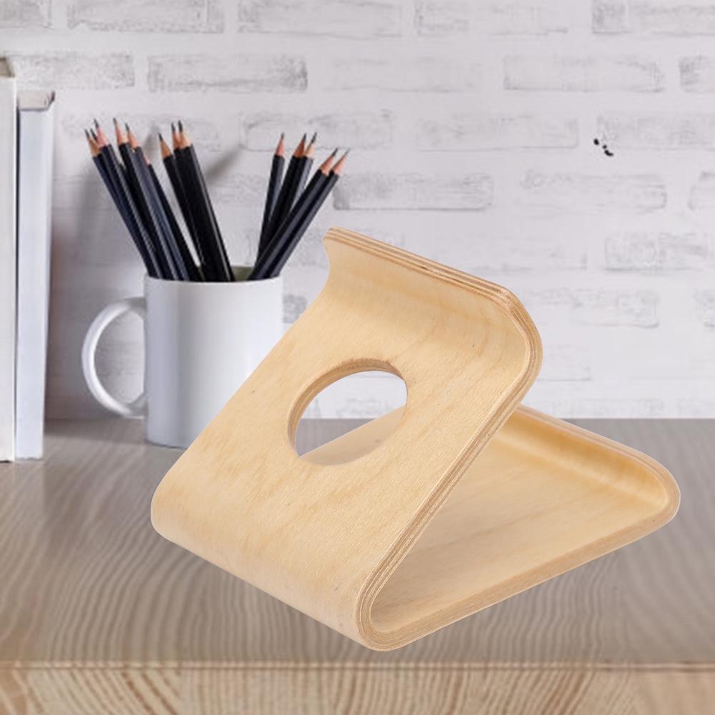 Double-Sided Walnut Desktop Tablet PC Holder Mobile Phone Stand Bracket Accessory(undertint )
