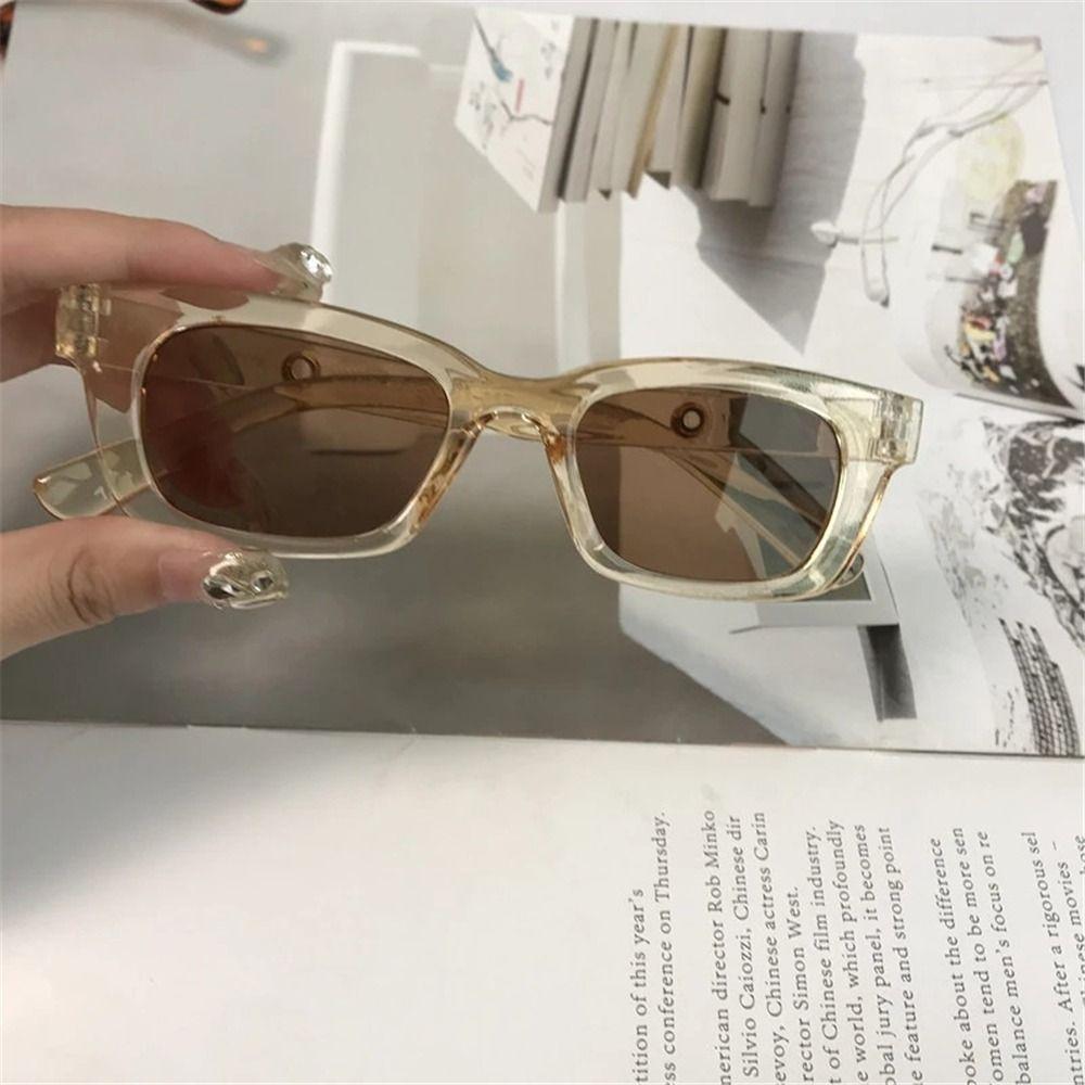 Square Frame Rectangle Sunglasses UV400 Protection Ladies Eyeglasses New Fashion Driver Goggles