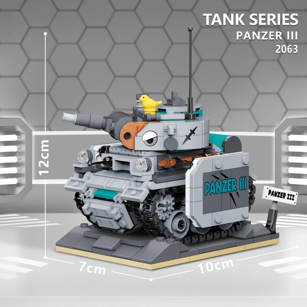ToylinX Мини Танк Конструктор Обучающие Игрушки Образовательные Военная Модель Конструкция Детский и Подростковый Подарочный Набор