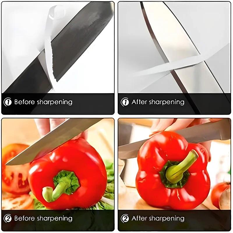 2-в-1 многофункциональная точилка для ножей ручная автоматическая регулируемая быстрая точилка кухонные гаджеты точильный камень для ножей