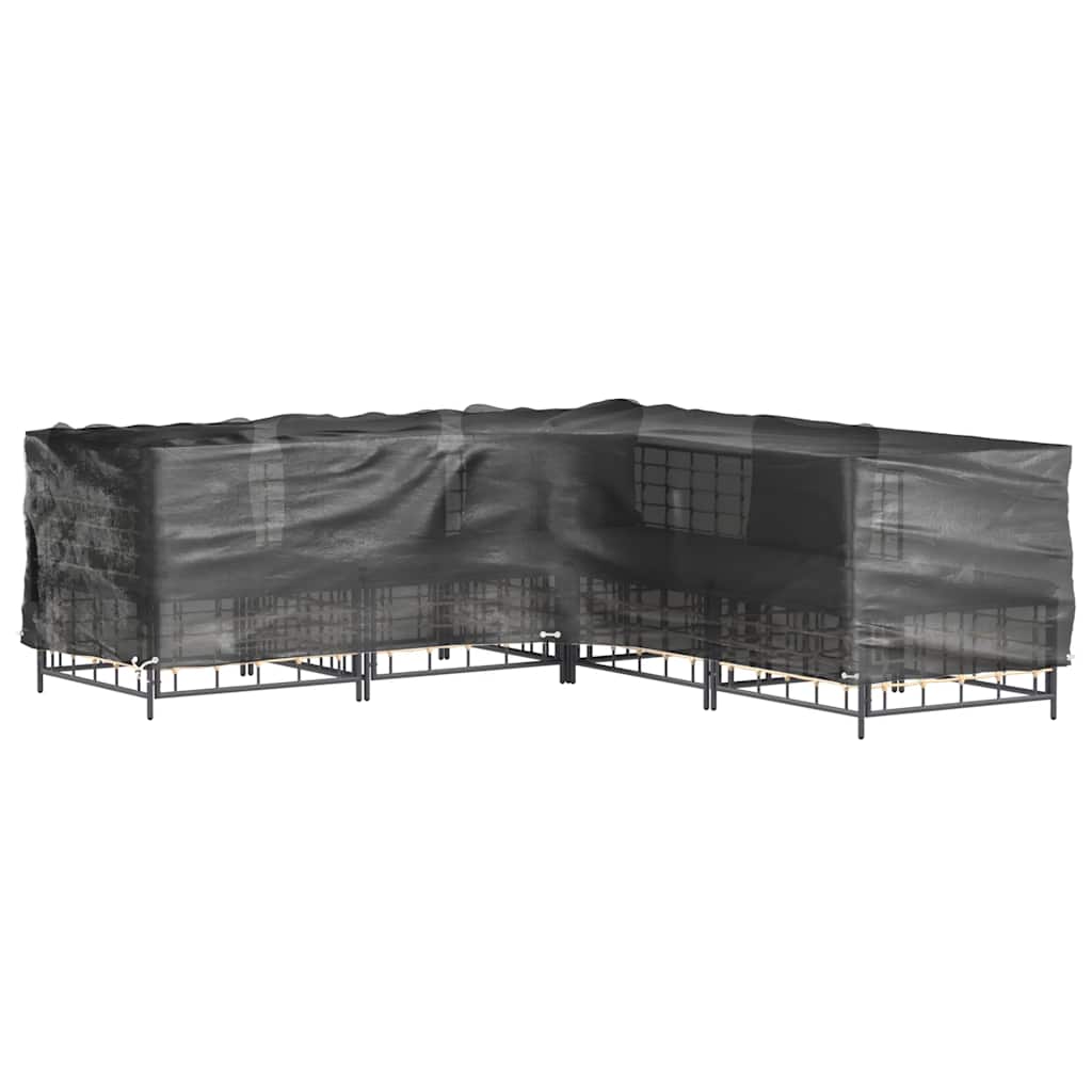 L Shaped Garden Furniture Covers 2 pcs 12 Eyelets 185 x 185 x 90 cm