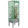 vidaXL Hochbeet Mit Gewächshaus-Aufsatz Rattan-Optik 40x40x140 Cm