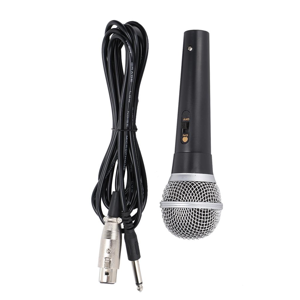 XLR Microphone with XLR To 1/4 Inch Cable Audio Connection Handheld Microphone Suitable for Stage Karaoke Singing and Recording