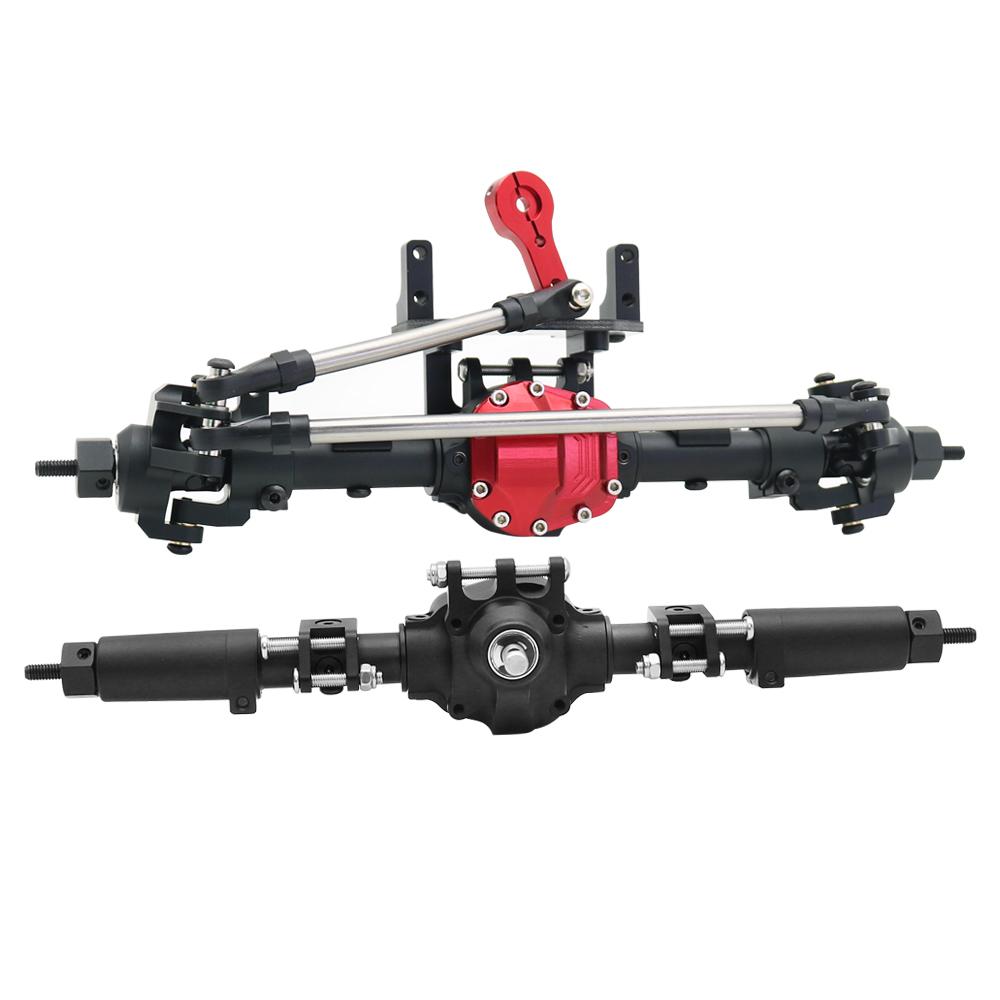 Комплект передней и задней оси SCX10 II из алюминиевого сплава с ЧПУ 30T/8T для 1/10 RC Crawler Axial AR44 90047 90046 AX90060 Builders Kit Upgrade