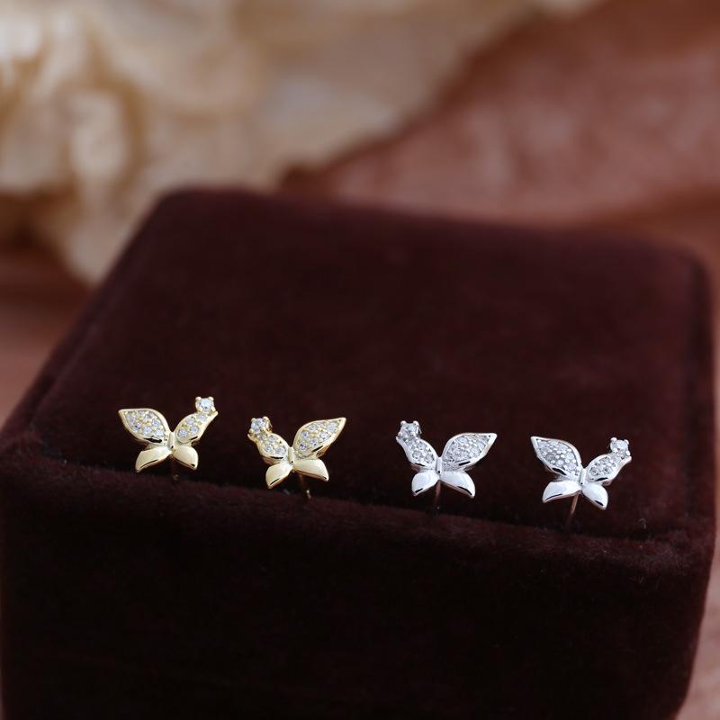 Серьги-бабочки с микропаутиной, глянцевые, для женщин, элегантные, модные и универсальные, креативные серьги Niche Ears