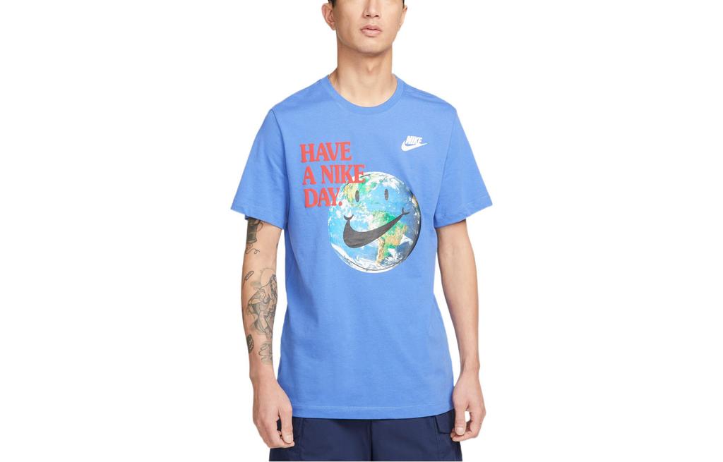 Nike T Shirt Men's Light Racing Blue DM6332-432