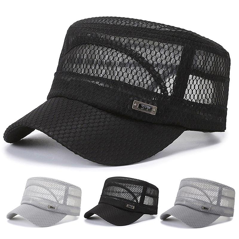1 шт. плоские кепки для улицы, мужские защитные сетчатые женские летние кепки Snapback, дышащие военные кепки, быстросохнущие бейсболки, новые