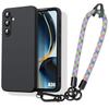 Case for Samsung Galaxy A36 5G, Shockproof Protection with Removable Multicolor Bracelet