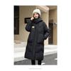 Cotton Jacket Female Long Section, Winter Knee Thickened Korean Version of Loose Hooded Cotton Coat, Female Versatile Cotton Jacket Coat