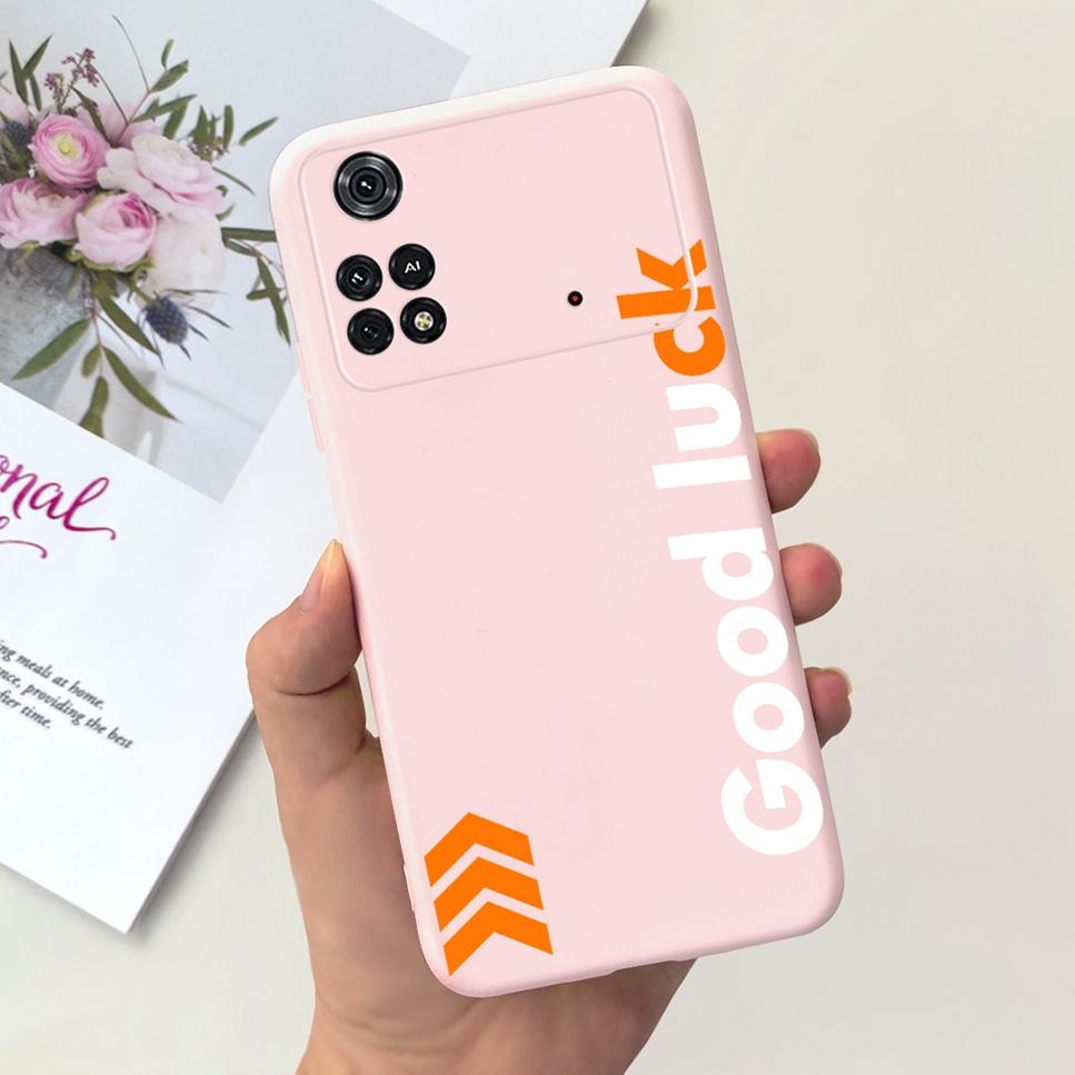 For Xiaomi Poco M4 Pro 4G Case Little Daisy Astronaut Pattern Soft Silicone Covers For Xiaomi Poco M4Pro 6.43"Bumper Phone Cases