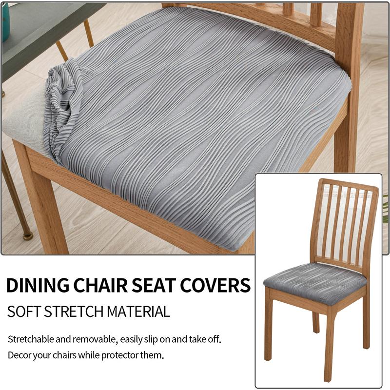 Seat Covers for Dining Room Stretch Chair Covers Removable Upholstered Seat Protector Cushion Slipcovers for Kitchen, Office