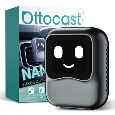 OTTOCAST OttoAibox NANO CarPlay AI Box Адаптер CarPlay на Android 13 для видео автомобиля Разделение экрана Голосовое управление ИИ SIM-карта Беспроводной CarPlay Android AI CarPlay Box