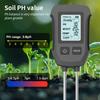 Dual-needle Soil Tester 3/5 in 1 Soil PH Meter Multifunctional Fertility/Moisture/PH/Temp/Sunlight Detector with Backlight