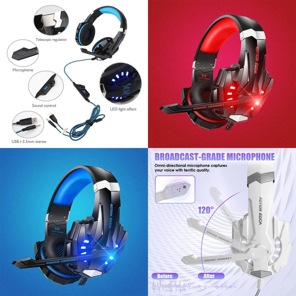 Игровая гарнитура Kotion Each G9000 Высокопроизводительный микрофон с шумоподавлением Удобная посадка для длительных игровых сессий