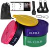 Pull Up Assistance Band Set Latex Workout Band 8-125LB Exercise Band for Home Gym
