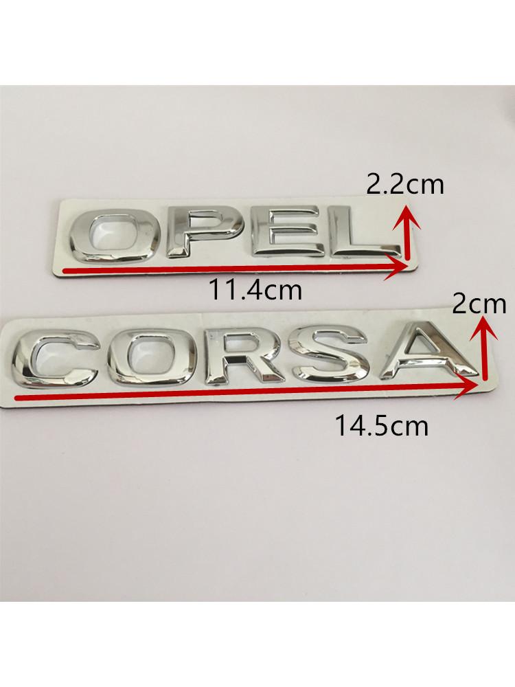 1 шт. 3D ABS высокое качество для автомобиля OPEL CORSA Буквенный значок Задняя крышка багажника Наклейки значок наклейка Наклейка стайлинг авто Аксессуары
