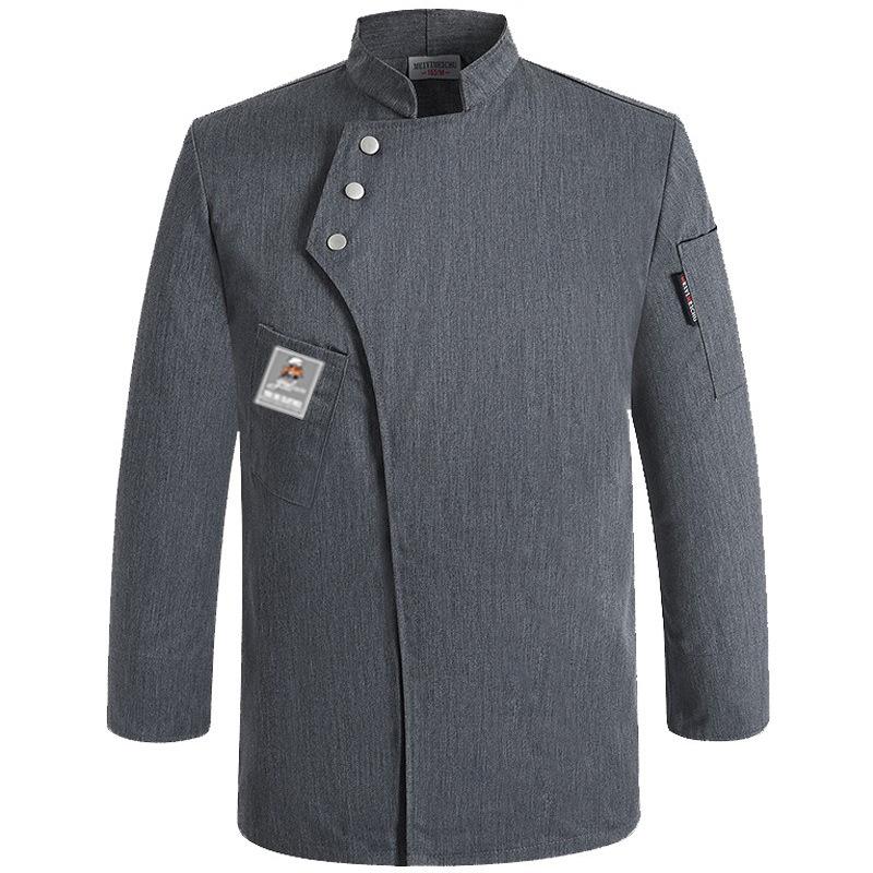 Long Sleeve Chef Jackets Kitchen Chef Restaurant Uniform Food Service Cook Clothing