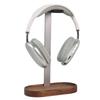 Muso Wood Headphone Stand, Desktop Headphone Stand with Oval Base, Storage, Headset Stand, Easy Assembly, Non-Slip, Headphone Stand (Walnut +