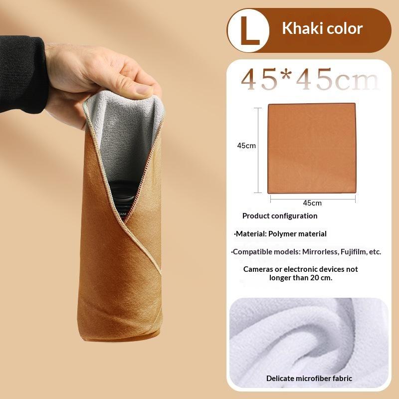 Magic Self Adhesive Camera Wrap Cloth With Soft Lint Free Lining Dual Use For Photographers Outdoor Shooting Daily Storage