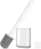 Hanging Silicone Toilet Brush Cleaner with Long Handle Flexible Cleaner