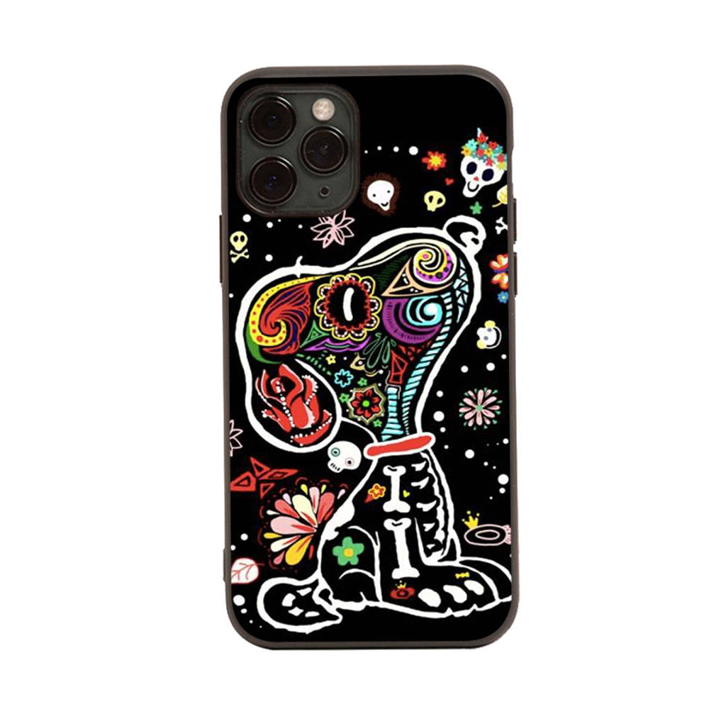 SM18 Snoopy Black Sofe Case for Samsung Note 20 Lite S24 Ultra S23 A03 A05 A06 A11 A71 A15 A16 A13 A24 A25 A33 A52 A53 A50 M55 M35 Plus