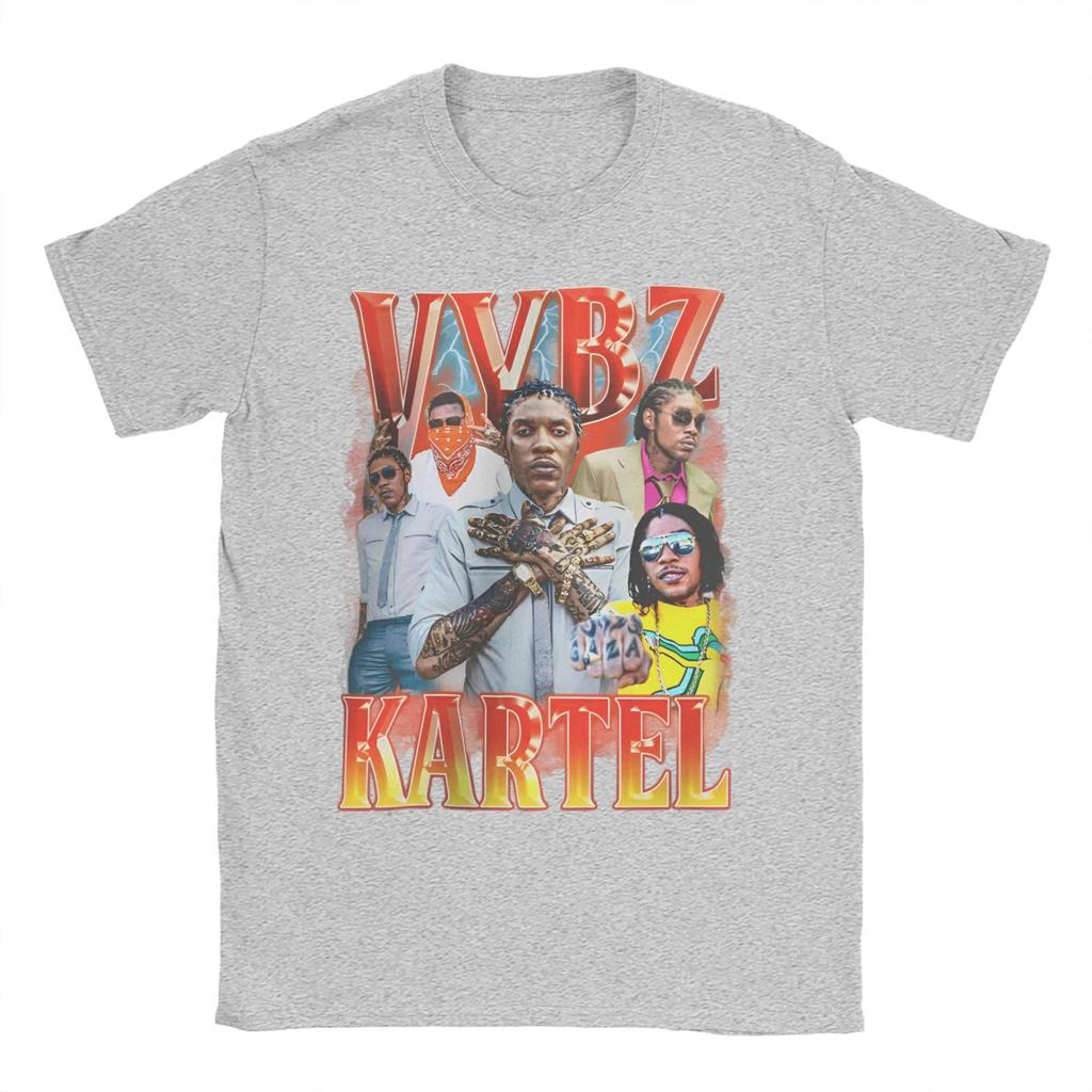 Rapper Vybz Kartel TShirt Summer 100 Cotton TShirts for Unisex Novelty Printed Tshirt ShortSleeved Funny Top Tees 2026 Fashion