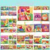 Baby Sensory Интерактивная ладонь Раннее образование Английская тканевая книга Транспорт Фрукты Овощи Числа Фигуры Со звуковой бумагой Тканевая книга