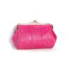New Fashion Women Wallet Genuine Leather Coin Purse Female Coin Wallet  Lady Change Handbag Metal Bar Opening Wallet