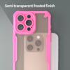 Серия Armor Чехол для iPhone 15 Pro PC+TPU Полупрозрачный Матовый Финиш Защитный Чехол для Телефона
