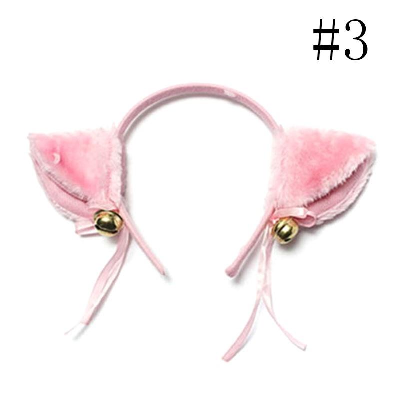 Милая повязка на голову с лисьими ушками и колокольчиком, бант для косплея, нарядный костюм на Хэллоуин