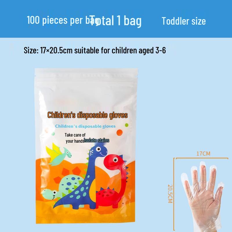 Individually Packaged Children's Food Grade Disposable Gloves for Toddlers