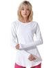 VeroMan Yoga Long Long Simple Size Top, Sleeve, Length, T-Shirt, Ppi-lse033 (White, M)