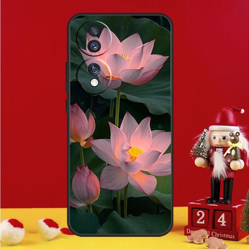 Чехол Цветок Лотос для Honor Magic 8 6 7 Lite Honor X9d X9c X9b X9a X8b X8c Win 50 70 90 200 400 Pro