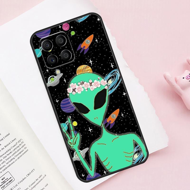 Эстетика Мультяшный Инопланетянин Космос Для Samsung Galaxy M54 M34 M14 M53 M33 M13 M12 M32 M52 M20 M15 M55 M21 M51 M31s M30s Чехол