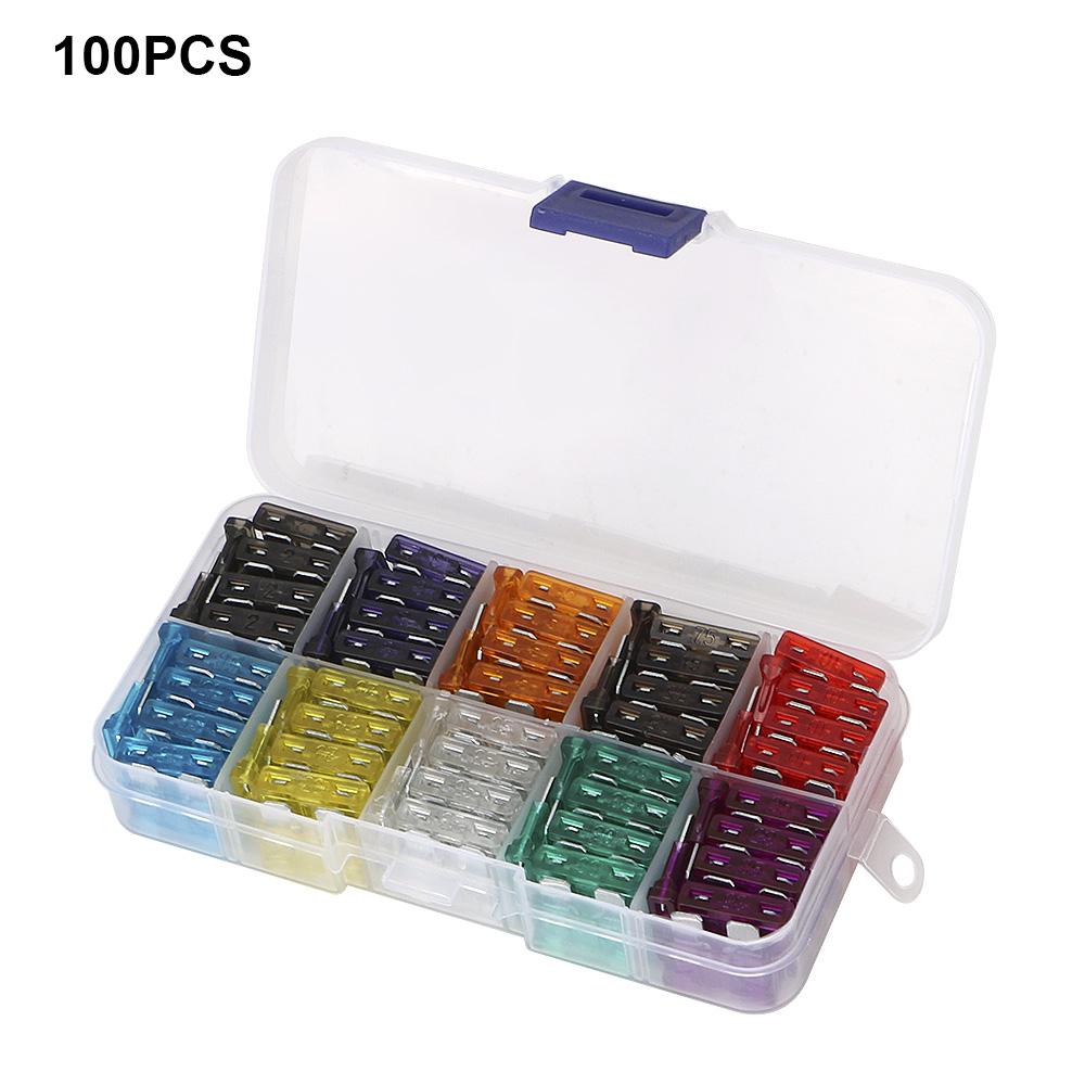 Car Truck Fuses Auto Blade Type Fuse Set Clip Assortment 2A 3A 5A 7.5A 10A 15A 20A 25A 30A 35A 40A Amp