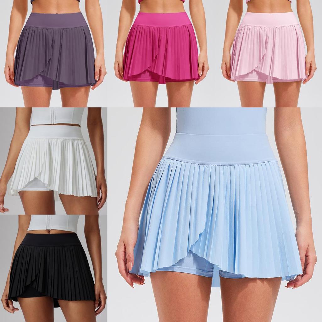 Athletic Tennis Skirt For Women With Polyester Fabric For Summer Sports And Fitness