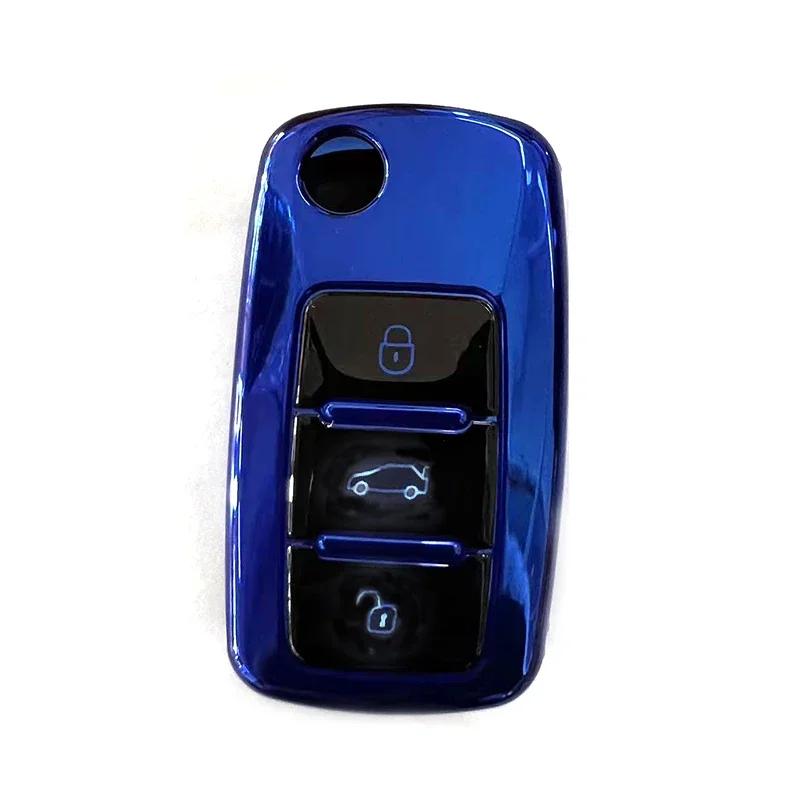 Чехол для автомобильного ключа из ТПУ для VW Volkswagen Polo Tiguan Passat B5 B6 B7 Golf 4 5 6 MK6 Jetta Lavida для Skoda Octavia