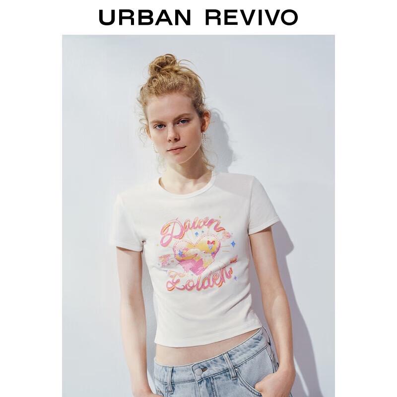 UR 2025 Women's Color-Block Print Short Sleeve T-Shirt