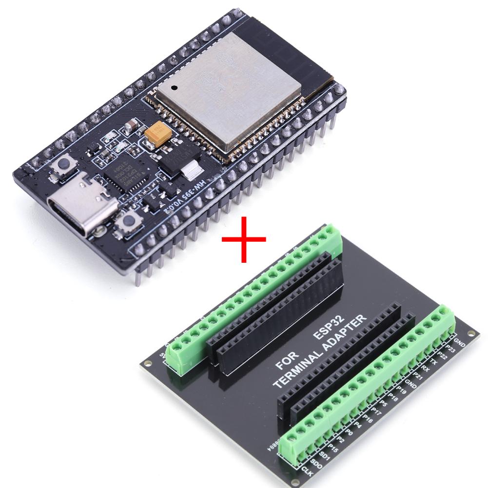 ESP32 38-контактная плата разработки ESP 32 Беспроводной модуль WiFi Bluetooth Сверхнизкое энергопотребление Двухъядерный Breakout-плата для умного дома