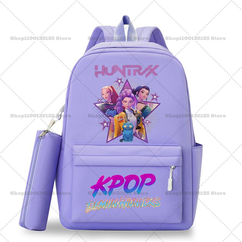 Школьный рюкзак Kpop Охотники на демонов Студенческий Подросток Рюкзак Девочка Повседневный Кавайный Школьная сумка Дорожный рюкзак Mochila Подарок для STEM DIY Набор для сборки 3D