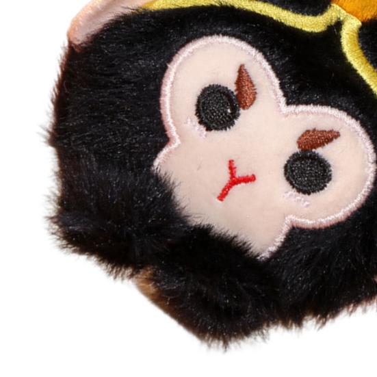 Мягкая игрушка-брелок в виде плюшевой куклы Сунь Укун, милый мультяшный дизайн головы обезьяны, плюшевая игрушка-король обезьян, забавный подарок для мальчиков и девочек